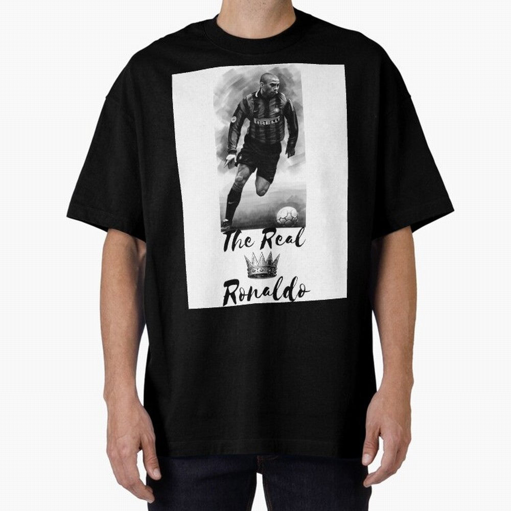 The Real Ronaldo Oversized T-Shirt Carry the Colors and Pride of FIFA World Cup 2026 USA Canada Mexico for Fans of Neymar, Haaland and Cristiano Ronaldo and England, Bringing Goal Celebration Energy, Supporter Heritage, Football Icons and Worldwide