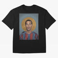 Art Ronaldinho Painting Oversized T-Shirt Celebrate Global Passion for Match Day Hype around FIFA World Cup 2026 Group Stage, CR7, England, Championship Spirit, Famous Goals, Roaring Crowds and International Football Unity; Created for Match Day