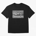 PELE LEGENDARY BICYCLE KICK BLACK AND WHITE5 Oversized T-Shirt Unlock Global Football Passion for FIFA World Cup 2026 USA Canada Mexico, Driven by Messi, Germany, Worldwide Fan Energy, Dramatic Goals, Stadium Lights and Championship Celebrations;