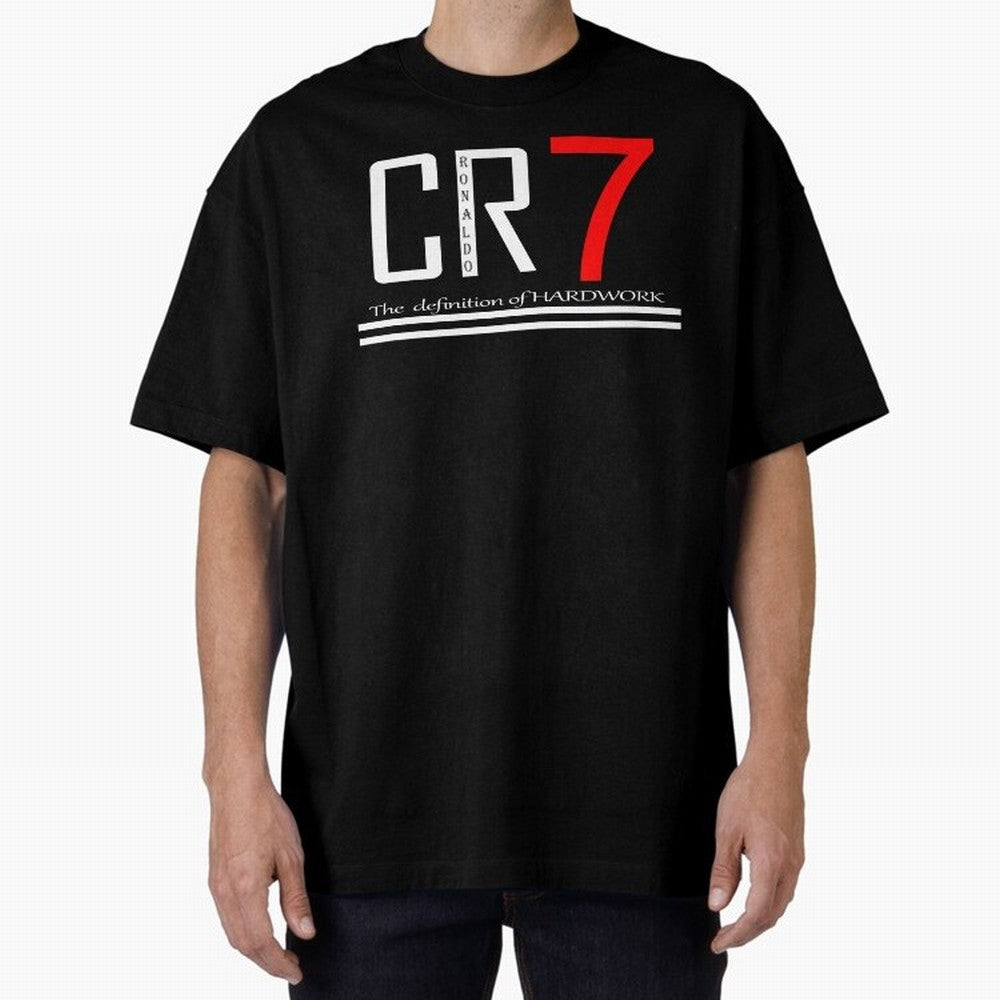 Christiano Ronaldo T-shirts Oversized T-Shirt Represent FIFA World Cup 2026 Group Stage Celebrating CR7, France and Portugal Energy, Soccer Culture, Superstar Moments, National Team Dreams and Competitive Fire; Great for Watch Parties, Sports Bars,