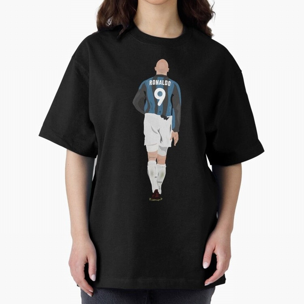RONALDO THE PHENOMENON Oversized T-Shirt Wear the Spirit of FIFA World Cup 2026 for Fans of Messi, CR7 and Mbappe and England, France and Netherlands, Bringing Tournament Hype, Historic Matchups, Family Viewing Parties and Global Sports Pride;