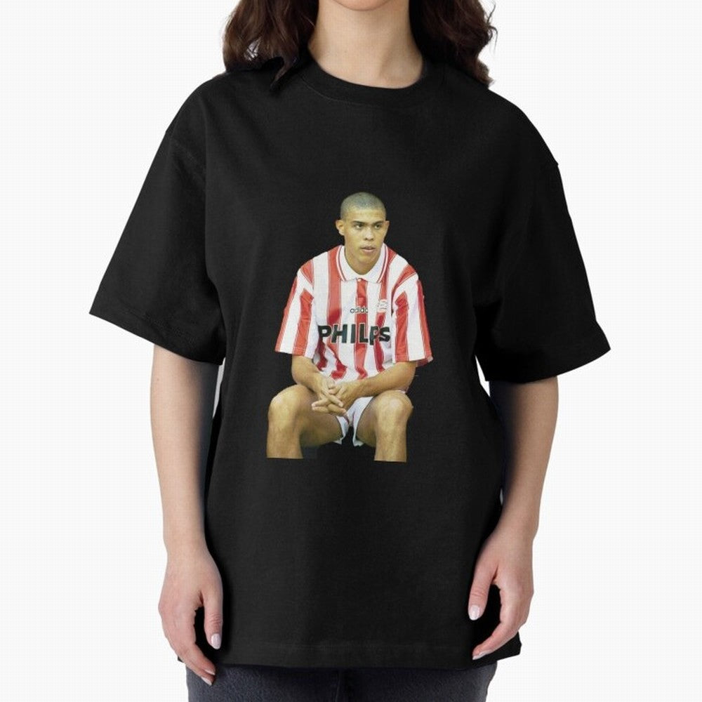 Ronaldo Oversized T-Shirt Share the Excitement of FIFA World Cup 2026 for Fans of Messi, Neymar and Mbappe and Portugal, Bringing Goal Celebration Energy, Supporter Heritage, Football Icons and Worldwide Tournament Joy; Ideal for Football Dads,