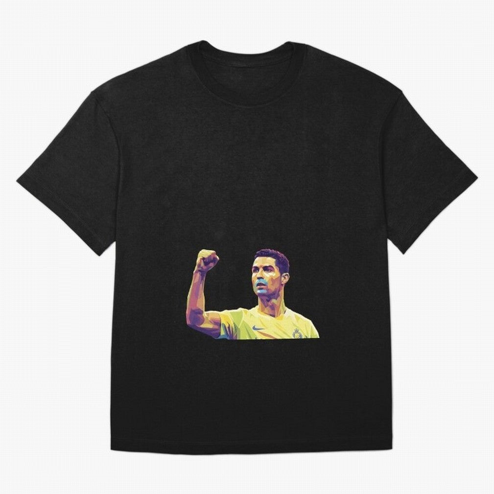 Ronaldo pop art Oversized T-Shirt Support Iconic Players in FIFA World Cup 2026 USA Canada Mexico Connected to Neymar, Brazil, Portugal and Argentina Energy, Soccer Culture, Superstar Moments, National Team Dreams and Competitive Fire; Ideal for