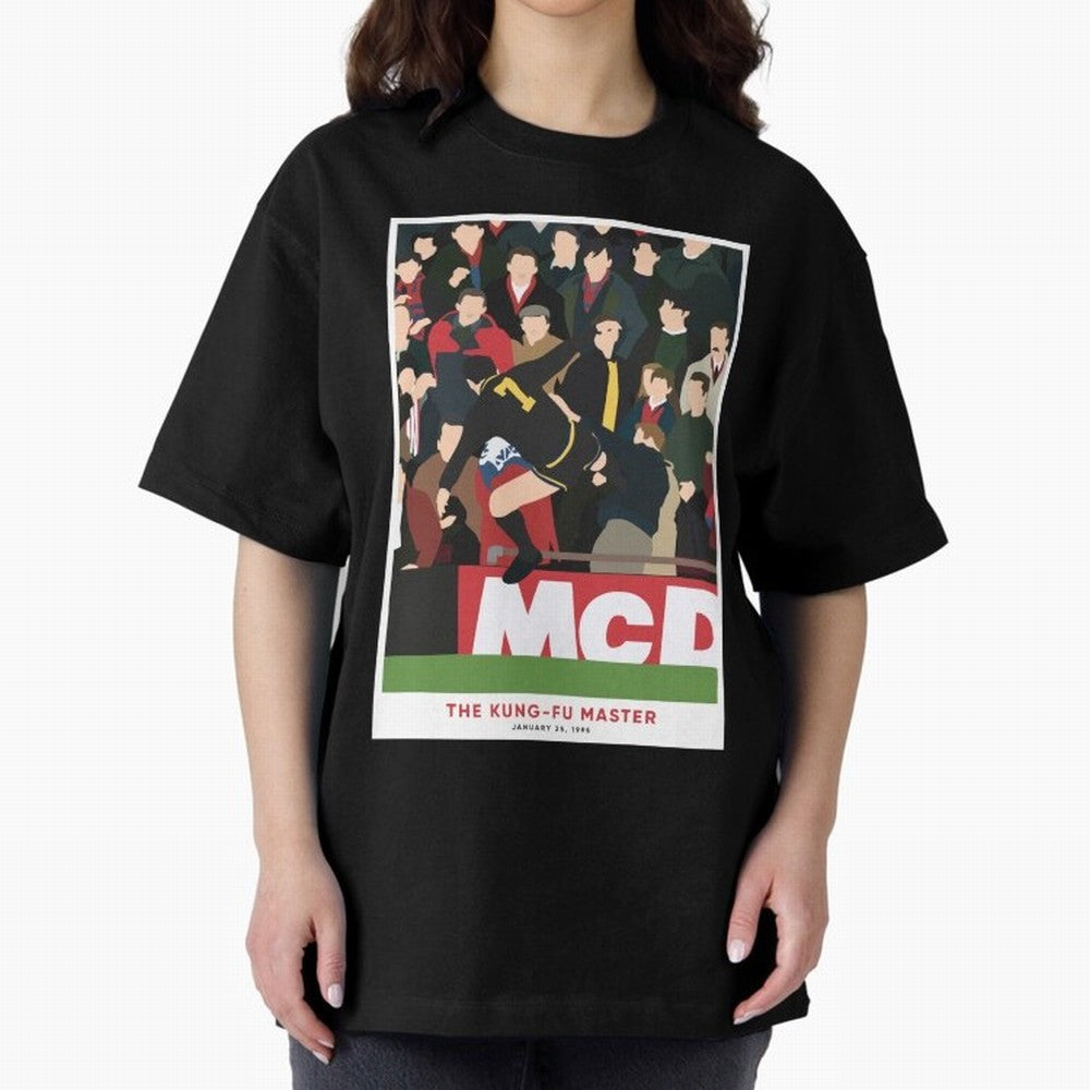 Eric Cantona The Kung-Fu Master Oversized T-Shirt Support FIFA World Cup 2026 USA Canada Mexico for Fans of Mbappe and Argentina, France and Brazil, Bringing Stadium Memories, Football Loyalty, International Chants and Championship Tradition; Ideal