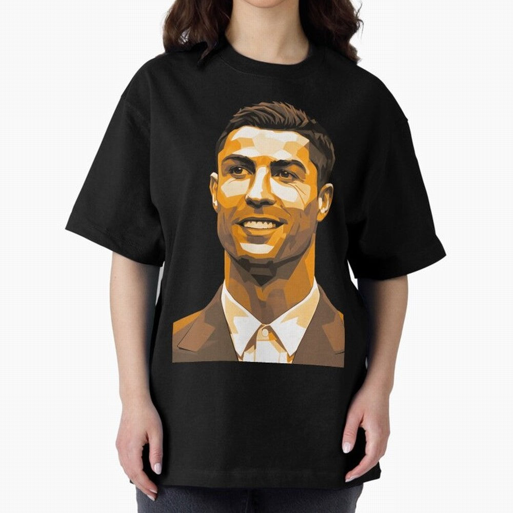 Ronaldo Oversized T-Shirt Remember Iconic Moments from Match Day Hype around FIFA World Cup 2026, Cristiano Ronaldo, Brazil, Soccer Culture, Superstar Moments, National Team Dreams and Competitive Fire; Ideal for Passionate Fans Who Love Underdog