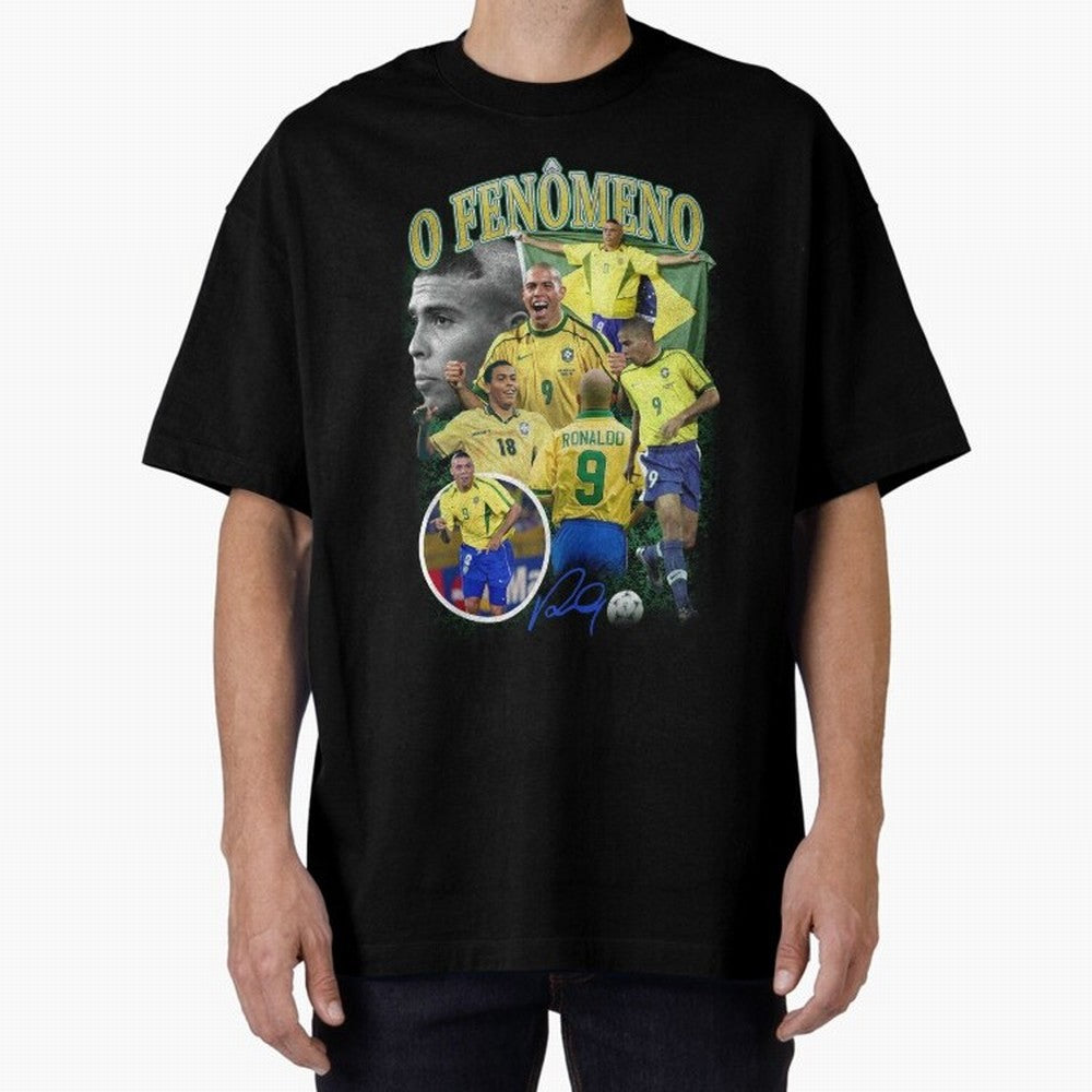 O Fenomeno Ronaldo Oversized T-Shirt Celebrate the Stars of Global Football Passion for FIFA World Cup 2026, Filled with Neymar, Haaland and Cristiano Ronaldo, England and Germany, Champion Mindset, Group Stage Buzz, Knockout Tension and Passionate