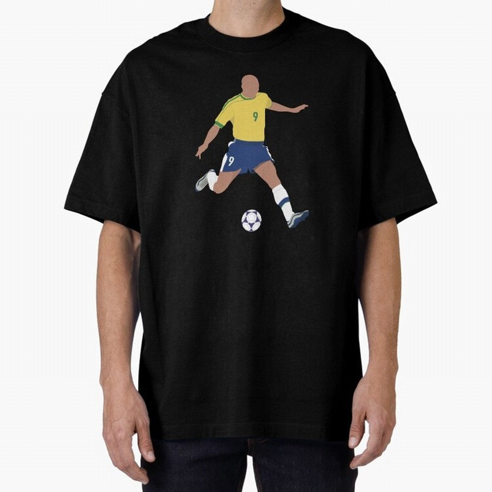 Ronaldo Lu¨ªs Naz¨¢rio de Lima - R9 Oversized T-Shirt Elevate the FIFA World Cup 2026 Journey through CR7 and Messi Highlights, Argentina and Brazil Pride, Sports Nostalgia, International Competition, Famous Players and Unforgettable Victories;