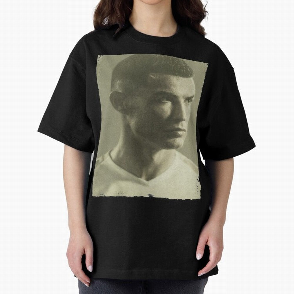 Cristiano Ronaldo Fan Art Oversized T-Shirt Share the Excitement of Match Day Hype around FIFA World Cup 2026 Group Stage, Cristiano Ronaldo, Argentina and Brazil, Retro Football Energy, Iconic Rivalries, Trophy Chase Drama and Stadium Atmosphere;