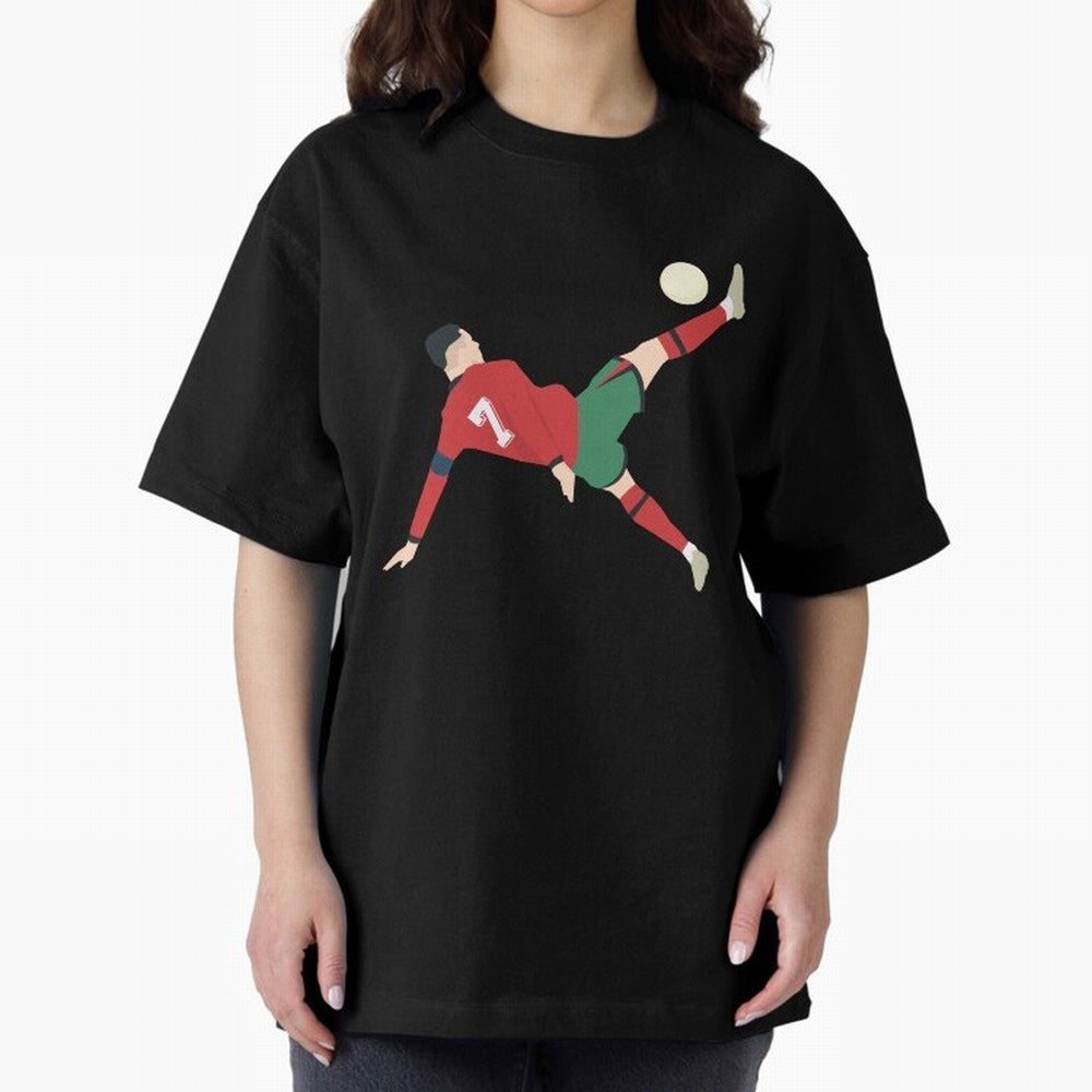 Cristiano Ronaldo CR7 Portugal Oversized T-Shirt Carry the Colors and Pride of FIFA World Cup 2026 Filled with Messi, Neymar and Mbappe, Portugal, Spain and Germany Energy, Championship Spirit, Famous Goals, Roaring Crowds and International