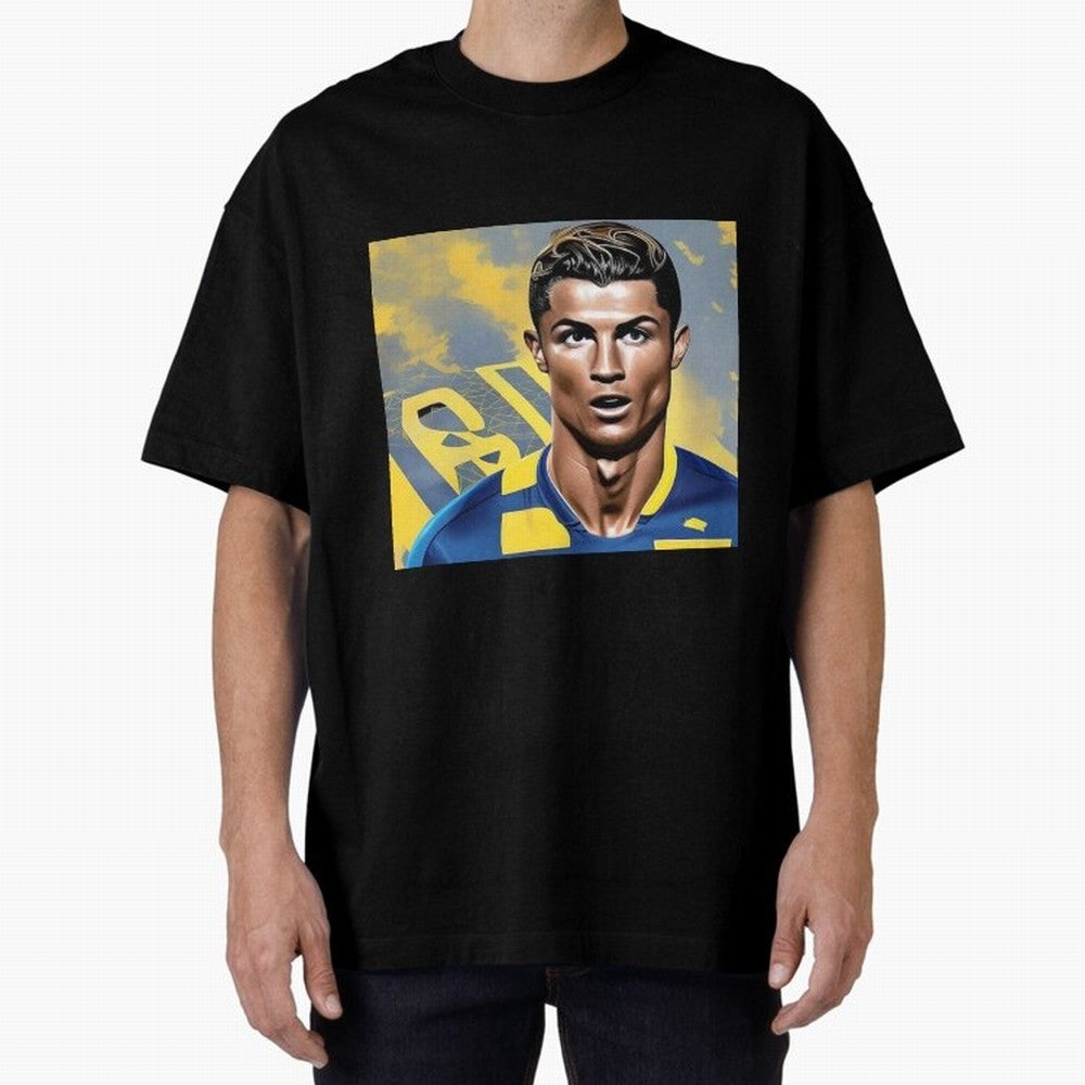 Ronaldo al nassr Oversized T-Shirt Represent FIFA World Cup 2026 USA Canada Mexico Spirit, with Portugal, Messi, Football Passion, Legendary Performances, Festival Vibes and Supporter Community; Perfect for Fans, Collectors, Family Gatherings,