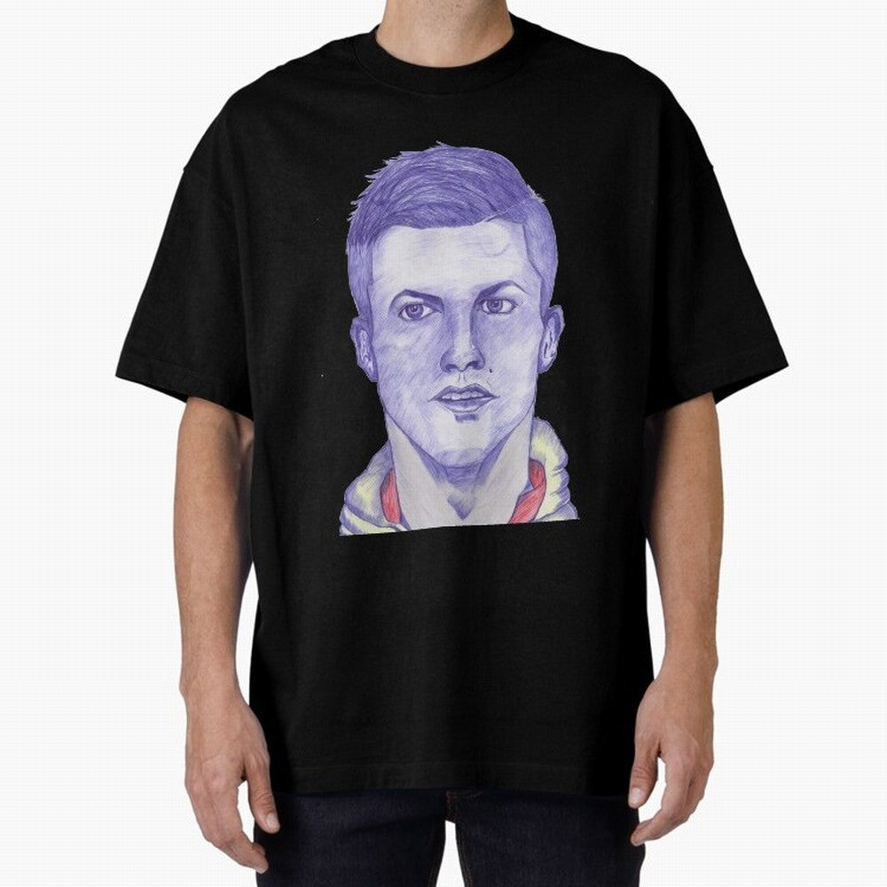 C-Ronaldo portrait drawing Oversized T-Shirt Bring Bold Fan Energy to the FIFA World Cup 2026 USA Canada Mexico Journey through Cristiano Ronaldo, Haaland and CR7 Highlights, Spain and Netherlands Pride, Soccer Culture, Superstar Moments, National