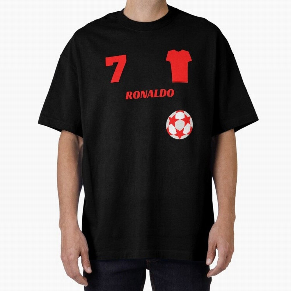 Ronaldo 7 - Man U Back to Manchester Oversized T-Shirt Support FIFA World Cup 2026 for Fans of Cristiano Ronaldo, Haaland and CR7 and Portugal, Bringing Football Passion, Legendary Performances, Festival Vibes and Supporter Community; Perfect for