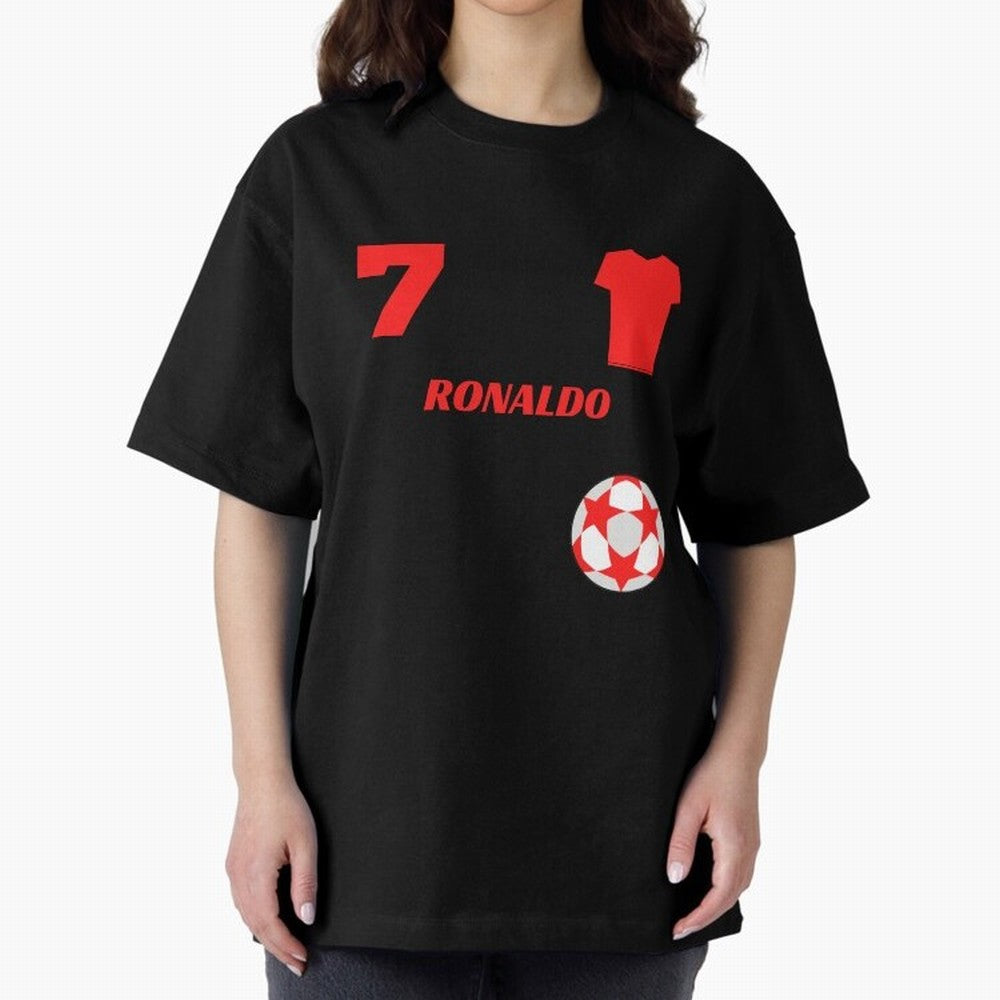 Ronaldo 7 - Man U Back to Manchester Oversized T-Shirt Support FIFA World Cup 2026 for Fans of Cristiano Ronaldo, Haaland and CR7 and Portugal, Bringing Football Passion, Legendary Performances, Festival Vibes and Supporter Community; Perfect for