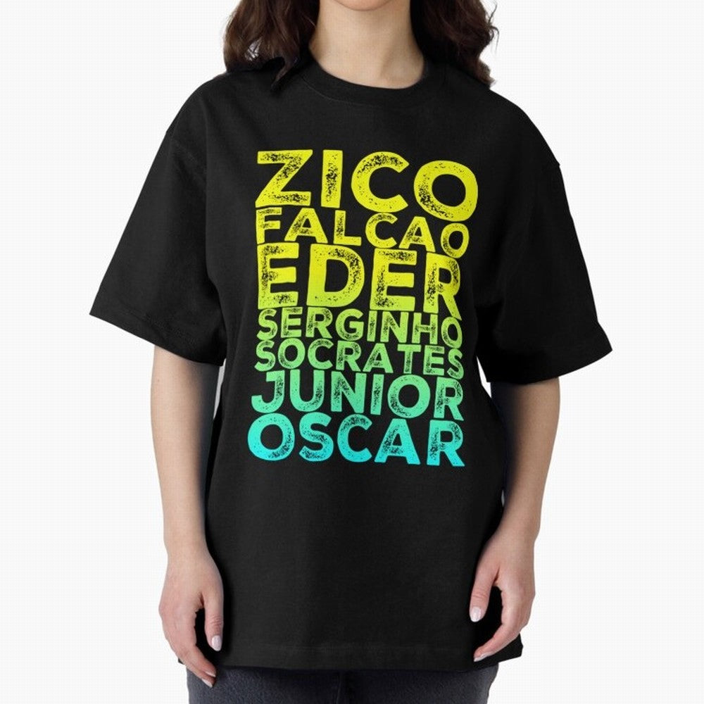 Brazil 1982 zico socrates eder best team never to win world cup79 Oversized T-Shirt Bring Champion Energy into Match Day Hype around FIFA World Cup 2026 USA Canada Mexico, Haaland, England, France and Netherlands, Stadium Chants, National Pride,