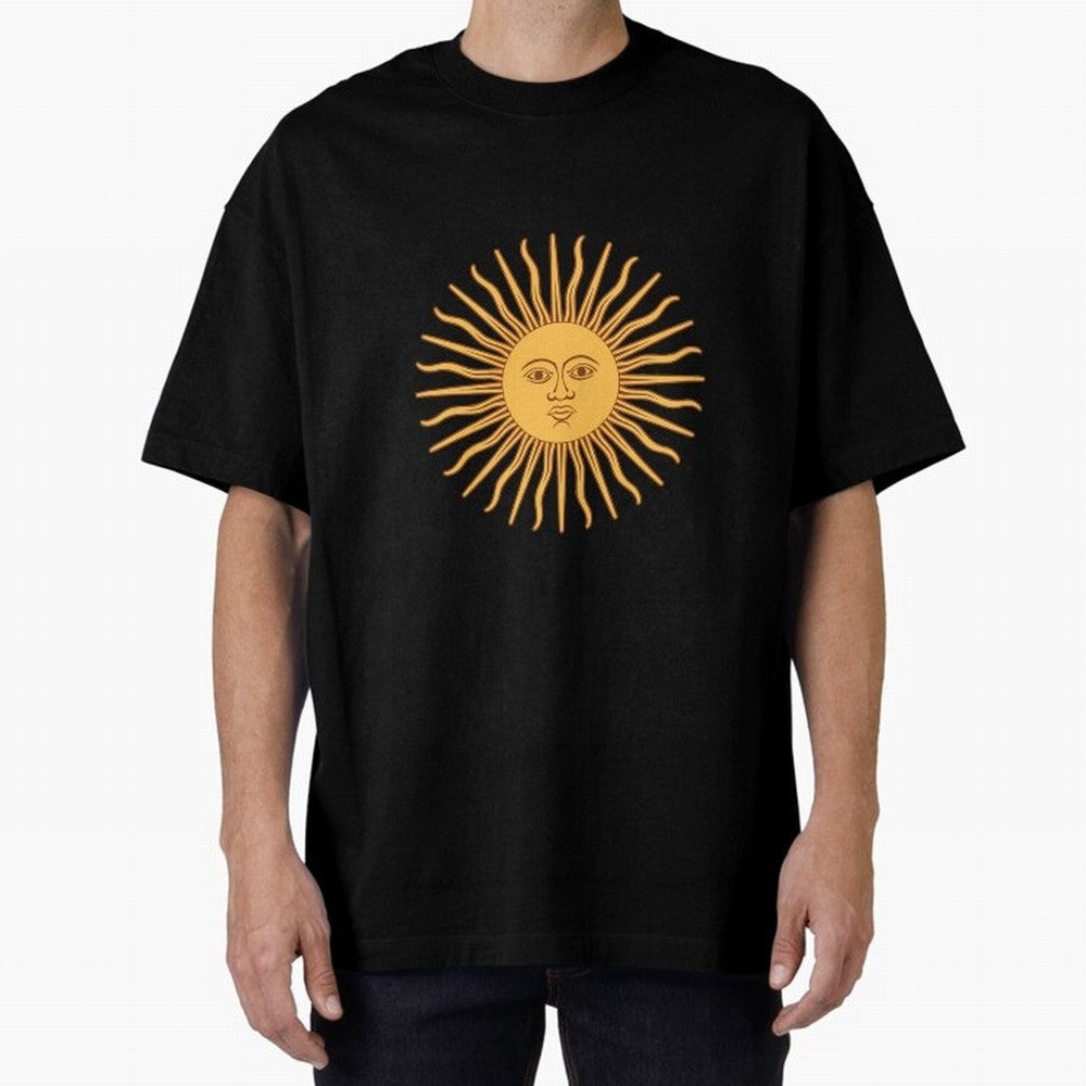 Argentina's Sun Oversized T-Shirt Cheer for the FIFA World Cup 2026 Group Stage Journey through Mbappe Highlights, Portugal Pride, Global Supporter Spirit, Legendary Goals, National Colors and Tournament Celebration; Perfect for People Who Love