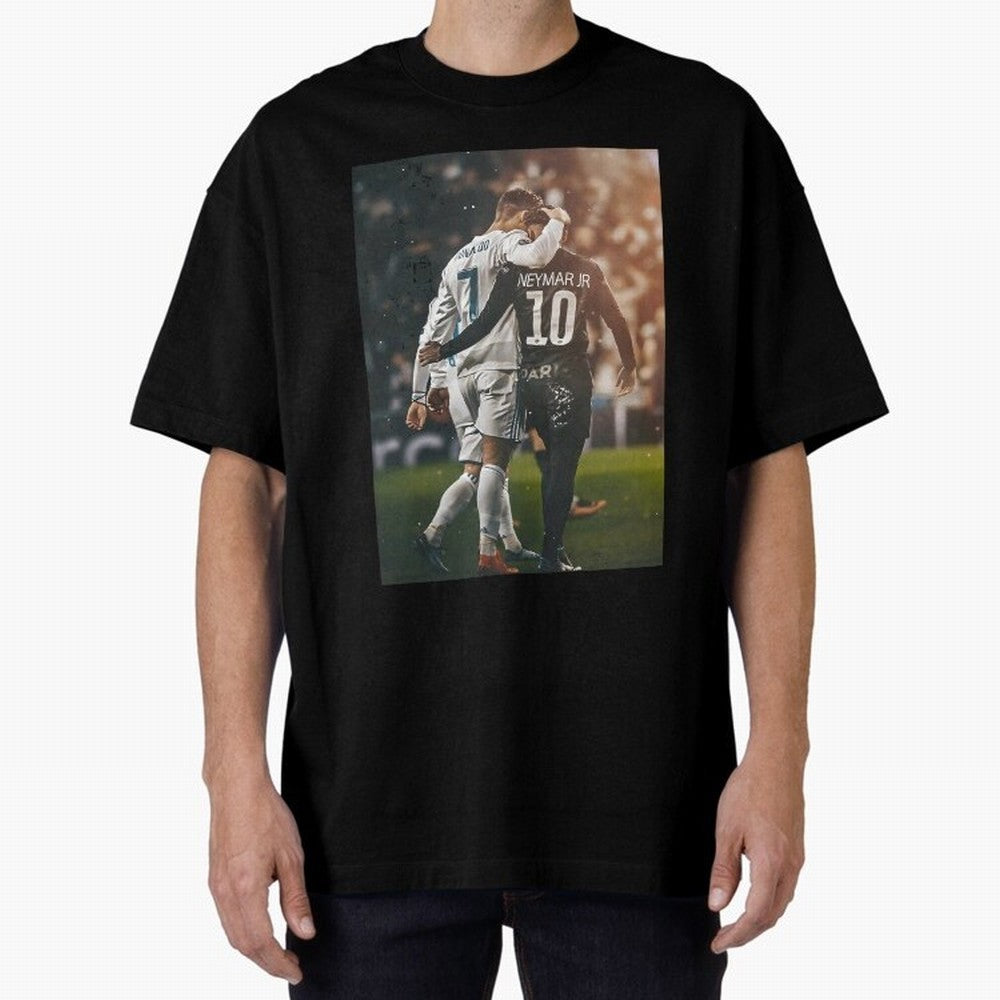 Neymar and Ronaldo Poster	 Oversized T-Shirt Fuel Your Fan Pride for Match Day Hype around FIFA World Cup 2026 USA Canada Mexico, Cristiano Ronaldo, England and Germany, Stadium Memories, Football Loyalty, International Chants and Championship