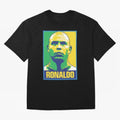Ronaldo - BRAZIL Oversized T-Shirt Fuel FIFA World Cup 2026 Group Stage Celebrating Cristiano Ronaldo, Haaland and CR7, Argentina Energy, Championship Spirit, Famous Goals, Roaring Crowds and International Football Unity; Made for Collectors Who