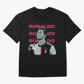 Ronaldo Oversized T-Shirt Follow the Final Road of FIFA World Cup 2026 USA Canada Mexico Spirit, Highlighting England and Germany, Messi and Cristiano Ronaldo, Match Day Excitement, Supporter Culture, Golden Goals and Global Football Passion; Made
