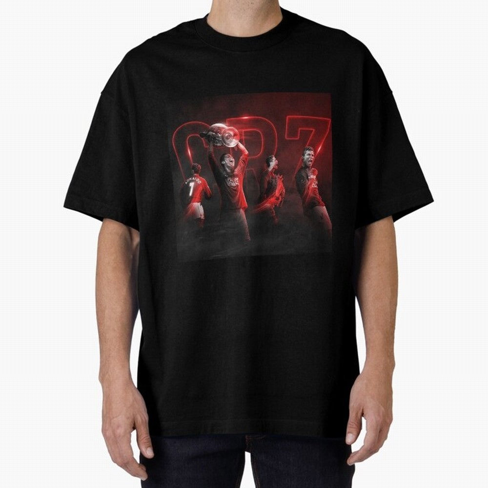 Cristiano Ronaldo in Manchester United Oversized T-Shirt Turn Up for Match Day Hype around FIFA World Cup 2026 USA Canada Mexico, Cristiano Ronaldo, Portugal, Spain and Germany, Retro Football Energy, Iconic Rivalries, Trophy Chase Drama and