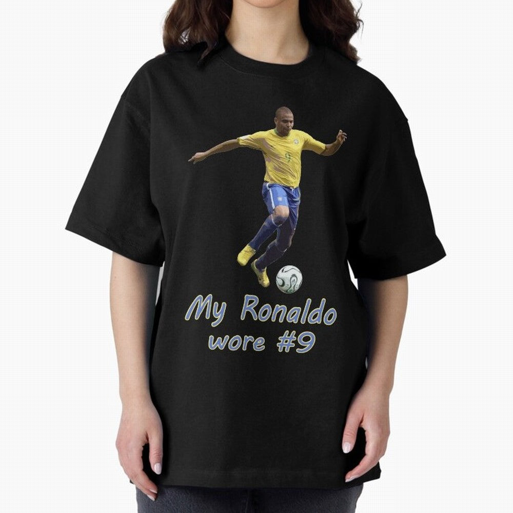 The True Ronaldo Oversized T-Shirt Honor the Beautiful Game during Match Day Hype around FIFA World Cup 2026, Mbappe and Neymar, Brazil, Supporter Pride, Iconic Celebrations, Legendary Names and Global Match Day Energy; Perfect for Supporters Who
