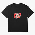 CR7 RED Oversized T-Shirt Carry the Dream of Match Day Hype around FIFA World Cup 2026 Group Stage, CR7, France, Stadium Memories, Football Loyalty, International Chants and Championship Tradition; Ideal for Passionate Fans Who Love Underdog