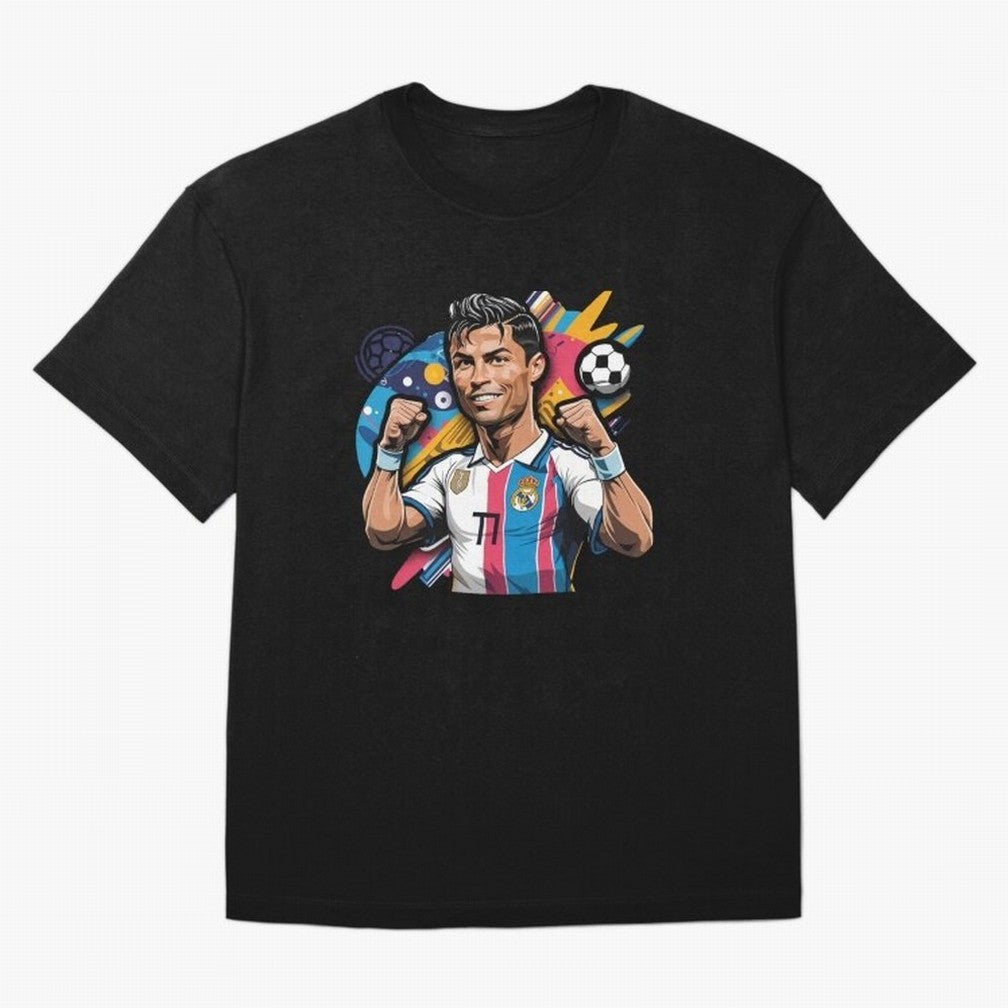 Cristiano Ronaldo cr7 Oversized T-Shirt Celebrate Football Dreams Across FIFA World Cup 2026 Group Stage Spirit, Featuring Brazil, Messi, Neymar and Mbappe, Stadium Memories, Football Loyalty, International Chants and Championship Tradition; Ideal