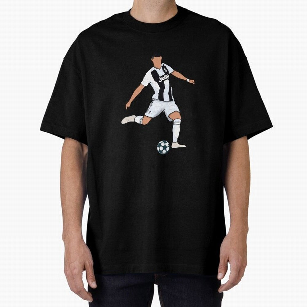 Ronaldo Oversized T-Shirt Back Your Heroes with Global Football Passion for FIFA World Cup 2026 USA Canada Mexico, Featuring Haaland and Mbappe, England and Germany, Stadium Memories, Football Loyalty, International Chants and Championship