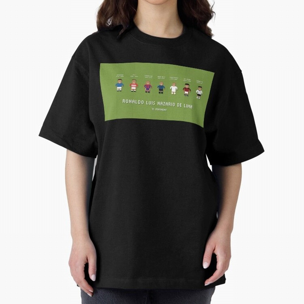 Ronaldo R9 Clubs Oversized T-Shirt Support the Legends of the FIFA World Cup 2026 USA Canada Mexico Journey through Haaland Highlights, France and Portugal Pride, Game Day Rituals, Football Legends, Country Pride and the Road to the Final; Made for