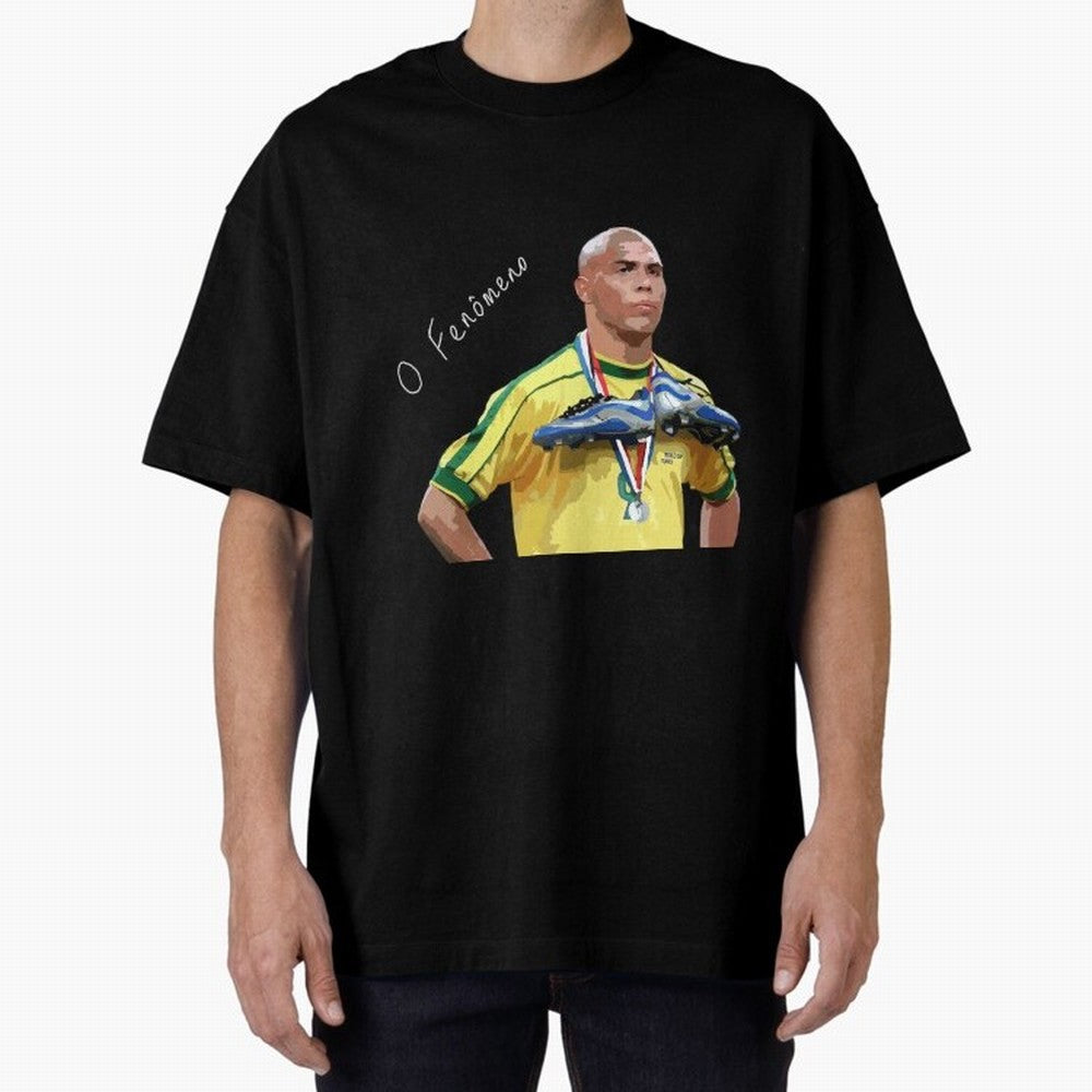 Ronaldo Il Fenomeno Oversized T-Shirt Celebrate Unforgettable Nights in Match Day Hype around FIFA World Cup 2026 USA Canada Mexico, Cristiano Ronaldo, Haaland and CR7, France, Football Festival Excitement, Trophy Ambitions, Country Rivalries and