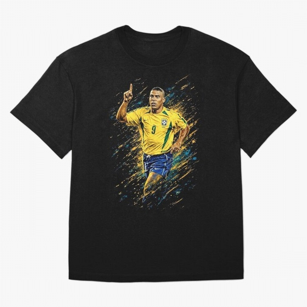 R9 Ronaldo Football Legend Oversized T-Shirt Carry the Dream of Match Day Hype around FIFA World Cup 2026 Group Stage, Haaland, Brazil, Champion Mindset, Group Stage Buzz, Knockout Tension and Passionate Fan Culture; Great for Supporters Who Love