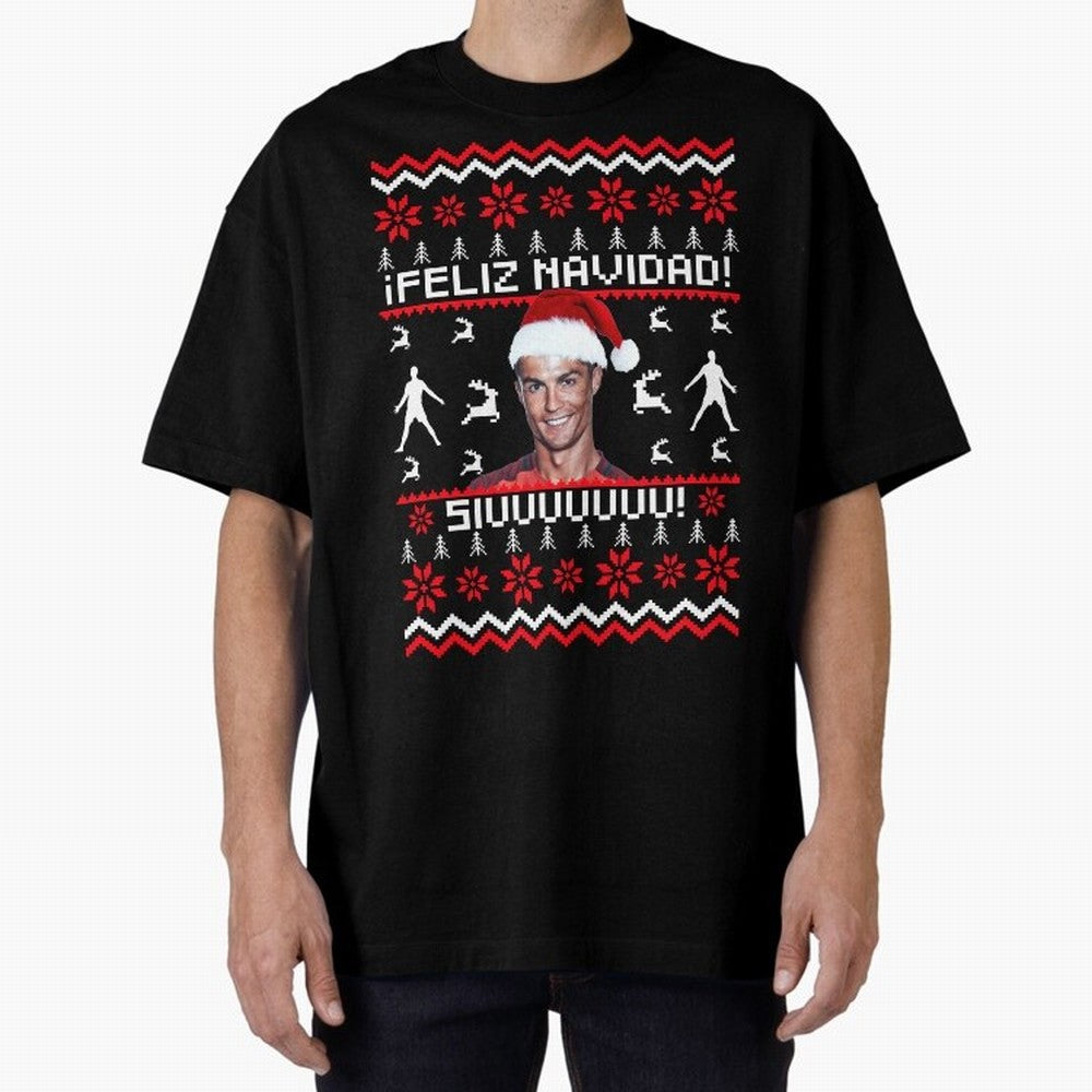 Cristiano Ronaldo El Bicho SIUU Ugly Sweater Oversized T-Shirt Represent Fans Who Live for Match Day Hype around FIFA World Cup 2026 Group Stage, Mbappe, Argentina and Brazil, Football History, Final Match Energy, Crowd Noise and Once in a Lifetime