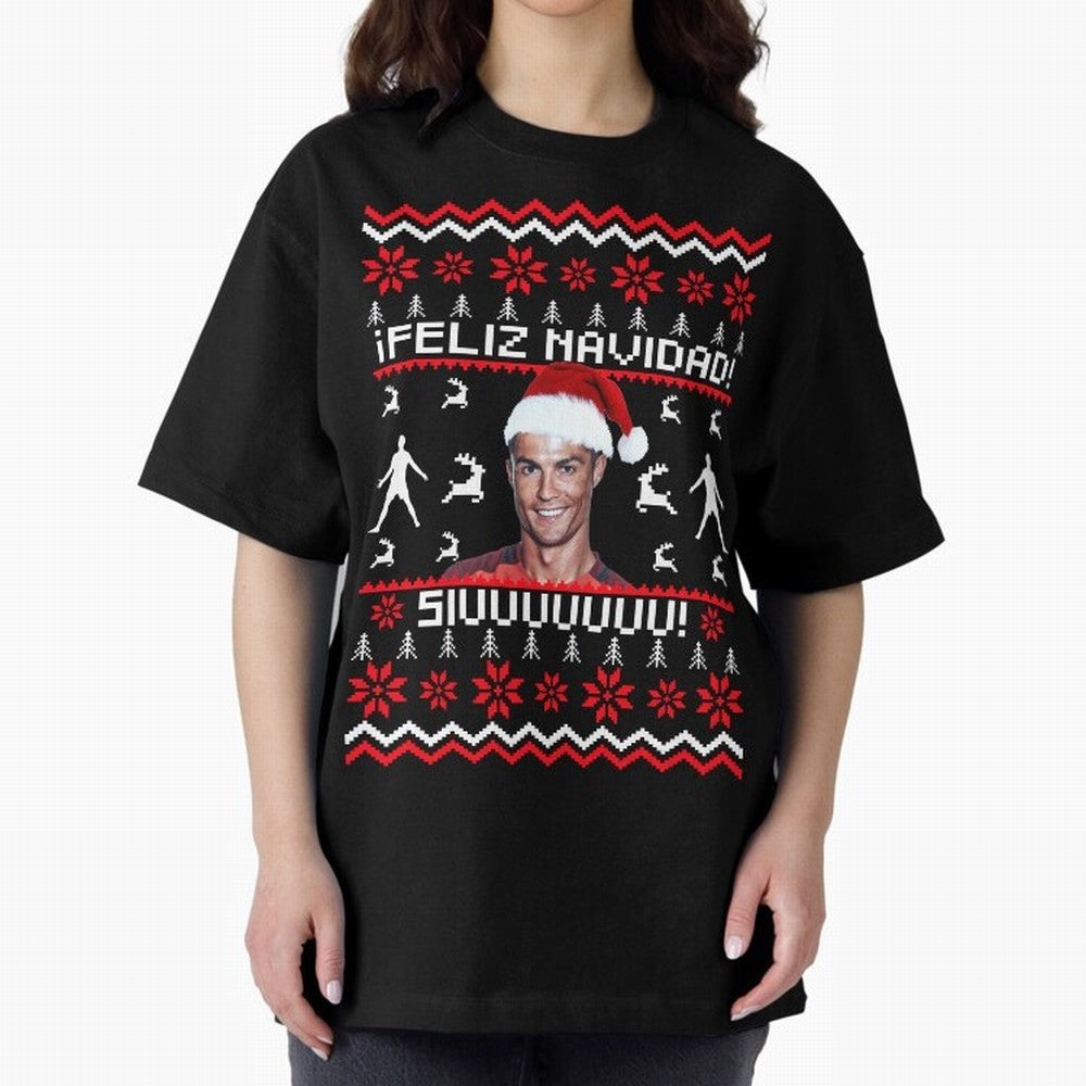 Cristiano Ronaldo El Bicho SIUU Ugly Sweater Oversized T-Shirt Represent Fans Who Live for Match Day Hype around FIFA World Cup 2026 Group Stage, Mbappe, Argentina and Brazil, Football History, Final Match Energy, Crowd Noise and Once in a Lifetime