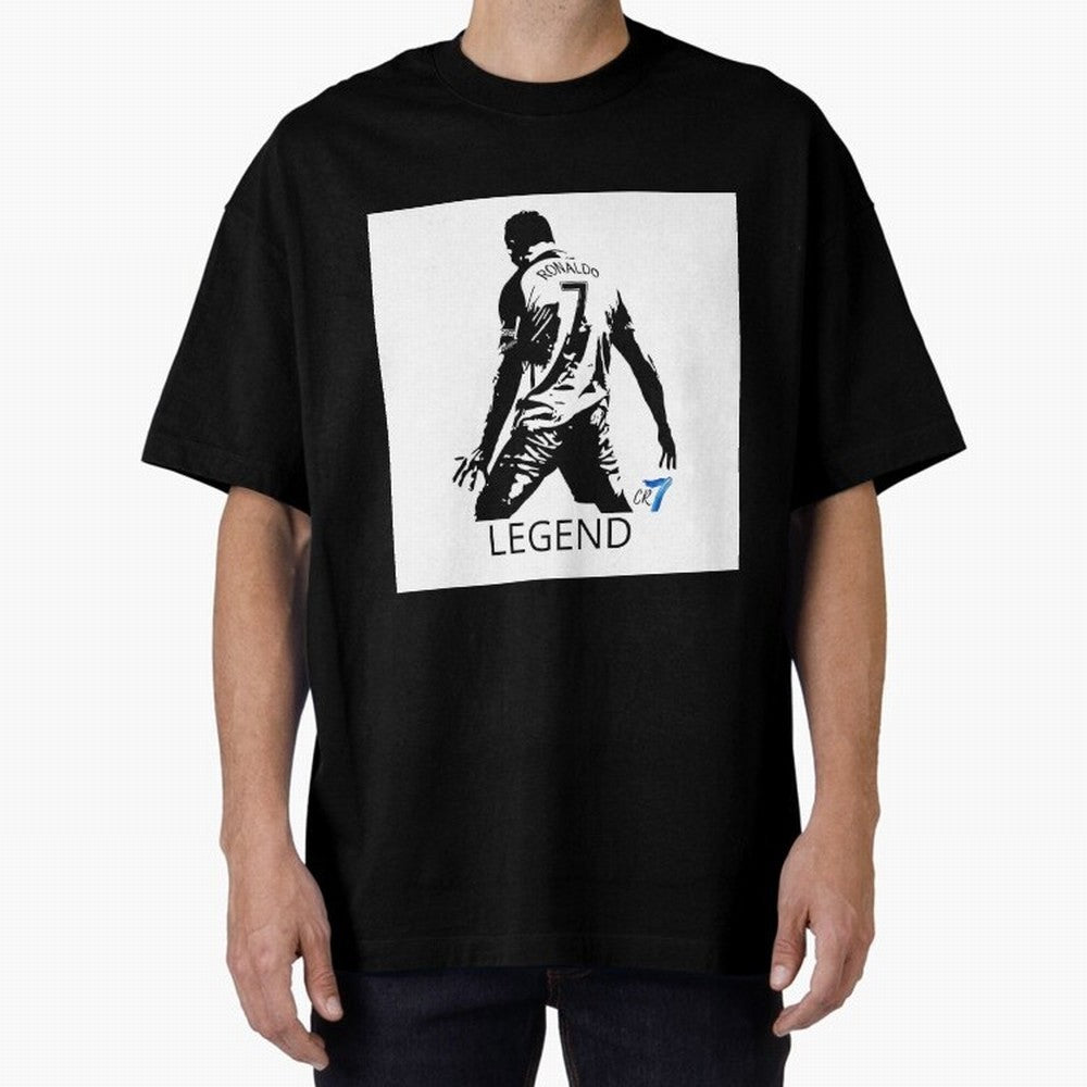 RONALDO legend CR7 Oversized T-Shirt Make Your Look Match Match Day Hype around FIFA World Cup 2026 USA Canada Mexico, Haaland, Netherlands, Football History, Final Match Energy, Crowd Noise and Once in a Lifetime Moments; Perfect for Fans,