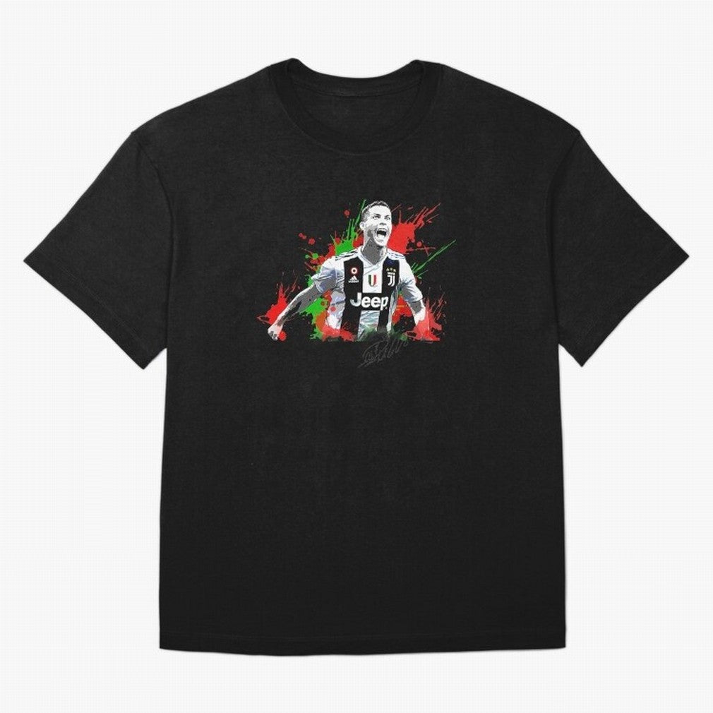 Cristiano Ronaldo Fan Oversized T-Shirt Show Love for Legendary Goals in Global Football Passion for FIFA World Cup 2026 USA Canada Mexico, Connected to CR7, Argentina, France and Brazil, Global Supporter Spirit, Legendary Goals, National Colors