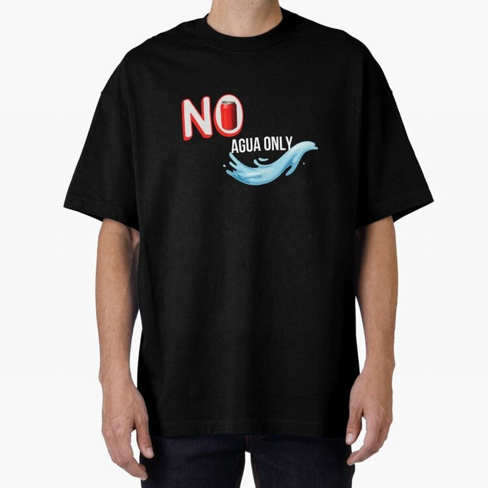 Cristiano Ronaldo - No Soda Coca Drink Agua Water Only Oversized T-Shirt Show Love for Legendary Goals in FIFA World Cup 2026 for Fans of Mbappe and Portugal, Spain and Germany, Bringing Football History, Final Match Energy, Crowd Noise and Once in