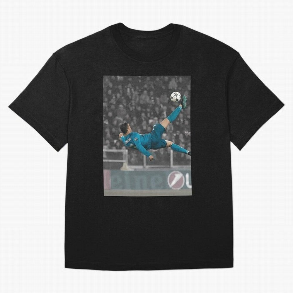 C Ronaldo Poster	 Oversized T-Shirt Show Up for the Glory of Global Football Passion for FIFA World Cup 2026, Capturing Neymar, Spain and Netherlands, Match Day Excitement, Supporter Culture, Golden Goals and Global Football Passion; Ideal for