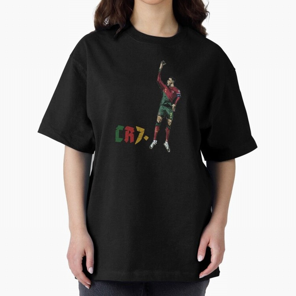 CR7. Oversized T-Shirt Bring Stadium Energy to Global Football Passion for FIFA World Cup 2026, with Haaland and Mbappe, Spain and Netherlands, Champion Mindset, Group Stage Buzz, Knockout Tension and Passionate Fan Culture; Built for Supporters