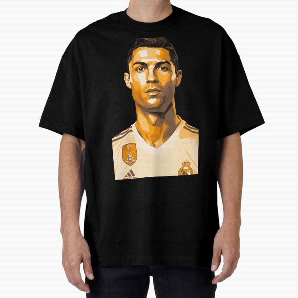 Ronaldo Oversized T-Shirt Turn Up for FIFA World Cup 2026 Filled with CR7 and Messi, England, France and Netherlands Energy, Classic Soccer Heritage, Championship Pressure, Fan Loyalty and International Pride; Perfect for Supporters Who Want Bold