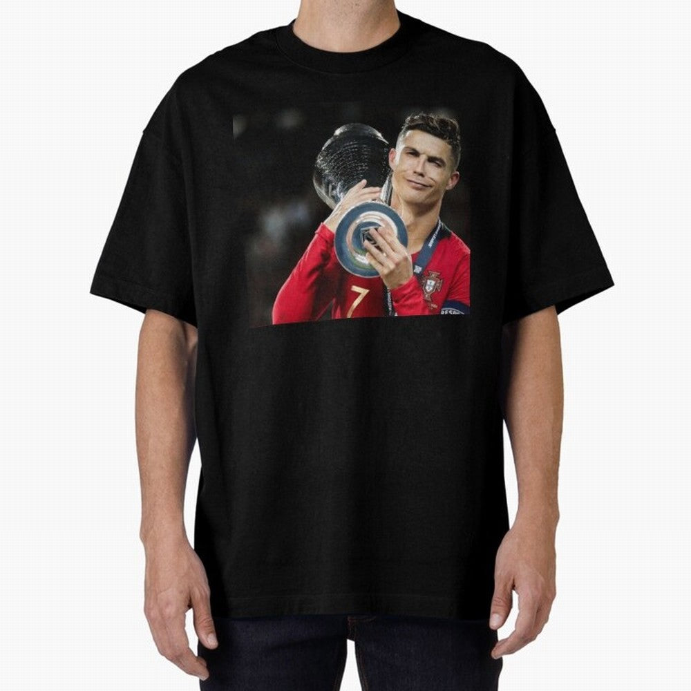 Ronaldo Oversized T-Shirt Join the Countdown to Match Day Hype around FIFA World Cup 2026 Group Stage, Neymar, Haaland and Cristiano Ronaldo, Portugal, Spain and Germany, Goal Celebration Energy, Supporter Heritage, Football Icons and Worldwide