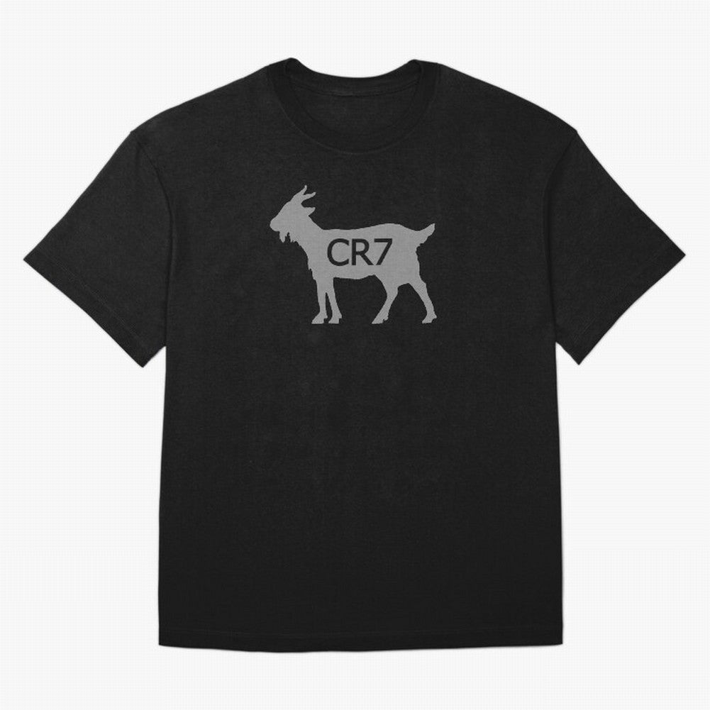 CR7 GOAT Grey 2 Oversized T-Shirt Bring Bold Fan Energy to Match Day Hype around FIFA World Cup 2026, Messi, Netherlands, Football Festival Excitement, Trophy Ambitions, Country Rivalries and Star Player Buzz; Great for Supporters Who Love