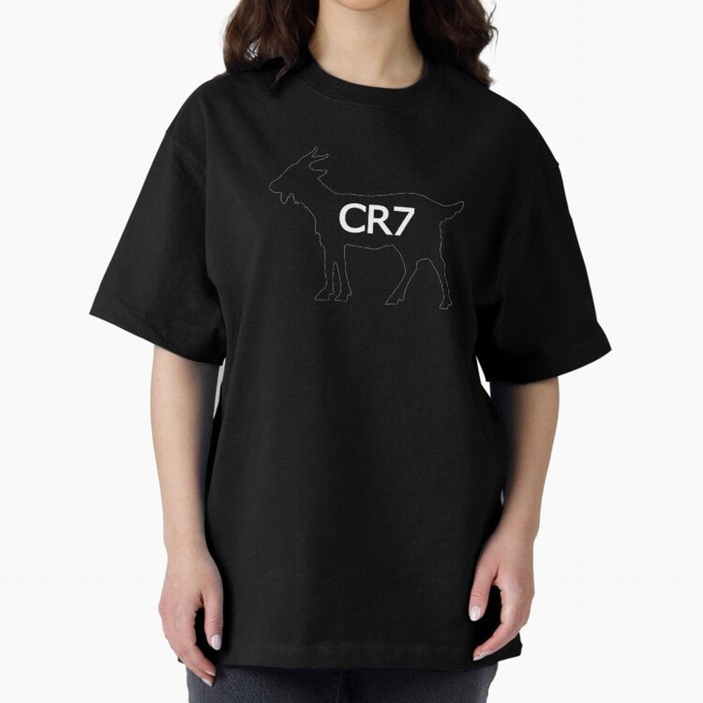 CR7 GOAT Alt Oversized T-Shirt Celebrate Global Passion for the FIFA World Cup 2026 USA Canada Mexico Journey through Mbappe and Neymar Highlights, France Pride, Tournament Hype, Historic Matchups, Family Viewing Parties and Global Sports Pride;