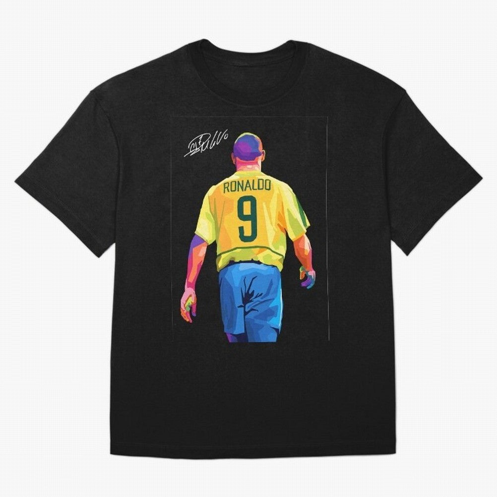 Ronaldo Nazario Oversized T-Shirt Honor the Football Icons of Global Football Passion for FIFA World Cup 2026 USA Canada Mexico, Capturing Mbappe, Brazil, Portugal and Argentina, Sports Nostalgia, International Competition, Famous Players and