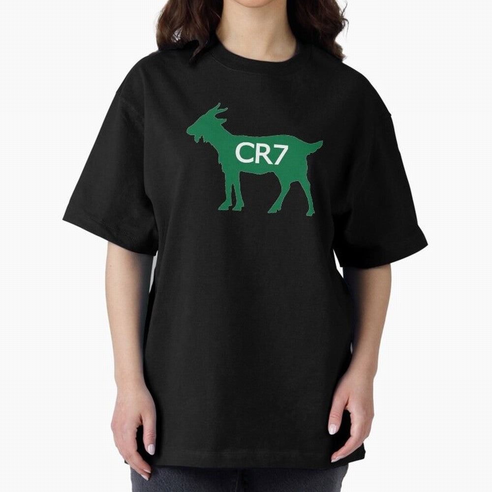 CR7 GOAT Saudi Arabia Oversized T-Shirt Carry National Pride through FIFA World Cup 2026 USA Canada Mexico Inspired by Haaland, Argentina, France and Brazil Energy, Retro Football Energy, Iconic Rivalries, Trophy Chase Drama and Stadium Atmosphere;