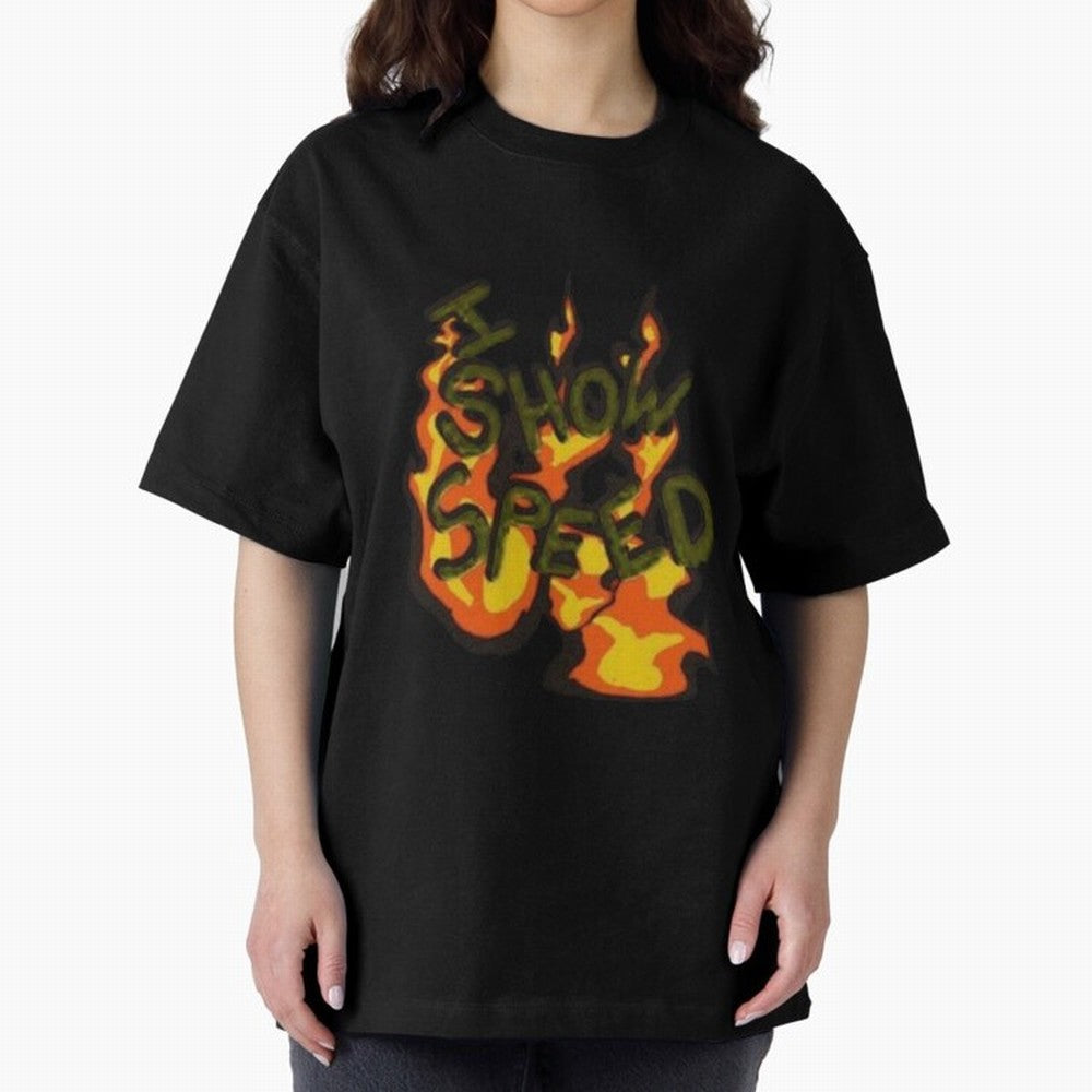 ISHOWSPEED MERCH LOGO 2 Oversized T-Shirt Cheer through Every Moment of Match Day Hype around FIFA World Cup 2026, Mbappe, England, Goal Celebration Energy, Supporter Heritage, Football Icons and Worldwide Tournament Joy; Made for Collectors Who
