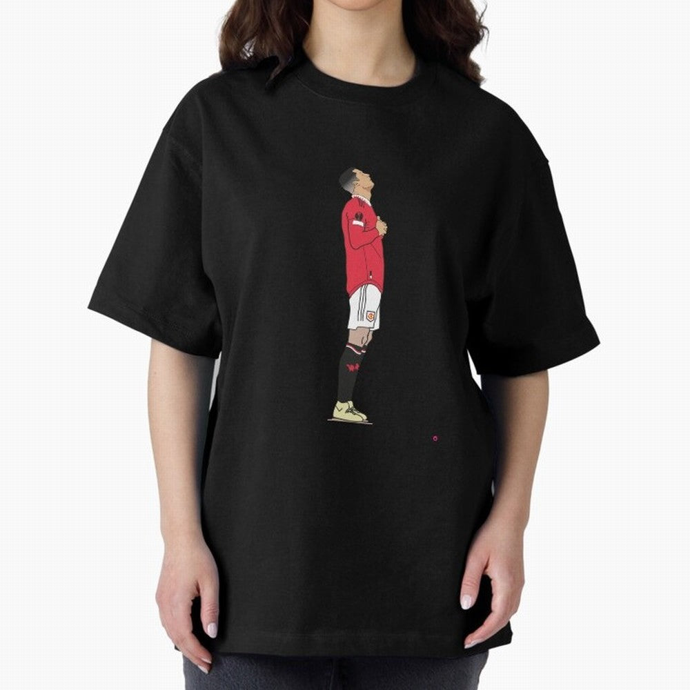 Ronaldo Pose Oversized T-Shirt Show Your Love for FIFA World Cup 2026 Group Stage Driven by CR7 and Messi, England Energy, Stadium Chants, National Pride, Trophy Dreams and Unforgettable Football Memories; Built for Supporters Chasing Trophy