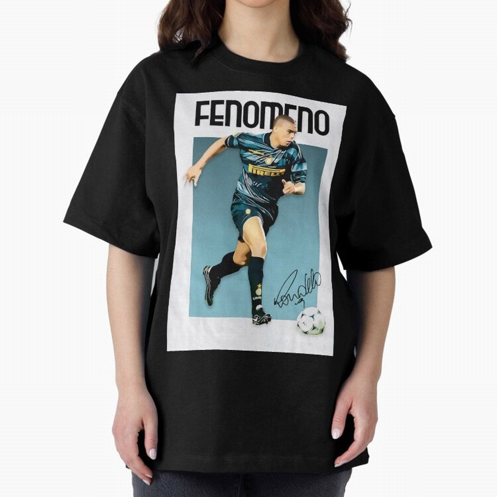 ronaldo Oversized T-Shirt Experience the Global Stage of FIFA World Cup 2026 Spirit, Capturing Portugal, Messi, CR7 and Mbappe, Classic Soccer Heritage, Championship Pressure, Fan Loyalty and International Pride; Perfect for Supporters Who Want