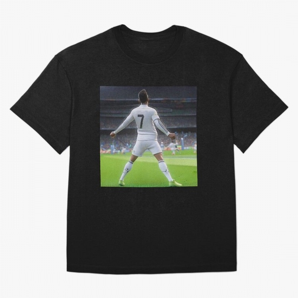 Ronaldo caricature Oversized T-Shirt Celebrate Rivalries and Pride in Global Football Passion for FIFA World Cup 2026 USA Canada Mexico, Connected to Haaland, Germany, Football Festival Excitement, Trophy Ambitions, Country Rivalries and Star