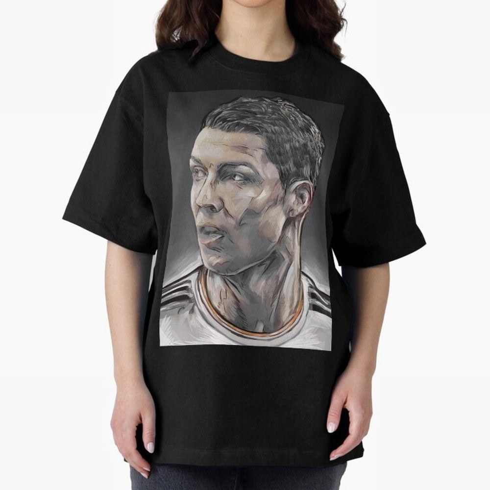Cristiano Ronaldo Oversized T-Shirt Honor the Football Icons of FIFA World Cup 2026 Group Stage with Messi and Cristiano Ronaldo, Netherlands Energy, Supporter Pride, Iconic Celebrations, Legendary Names and Global Match Day Energy; Ideal for