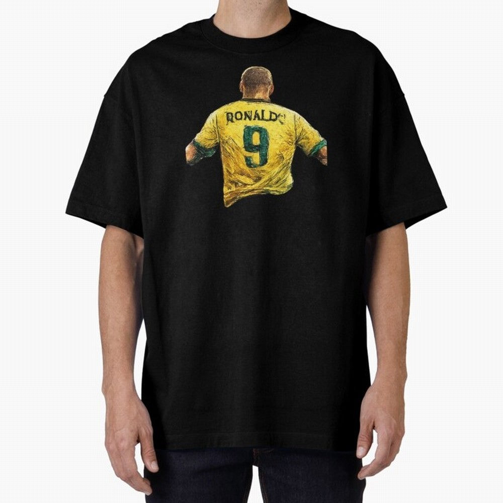 Brazilian Football Legend No.9 Vintage Streetwear Design Oversized T-Shirt Join the Countdown to FIFA World Cup 2026 Group Stage Featuring Messi, Argentina and Brazil Energy, Supporter Pride, Iconic Celebrations, Legendary Names and Global Match