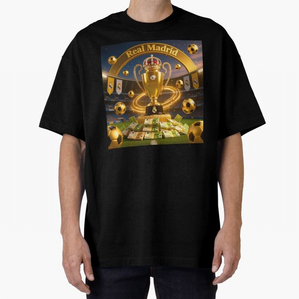 The Wealth of Real Madrid Oversized T-Shirt Bring International Match Energy to FIFA World Cup 2026 for Fans of Mbappe and Neymar and Argentina, Bringing Stadium Chants, National Pride, Trophy Dreams and Unforgettable Football Memories; Made for